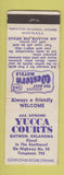 Matchbook Cover - Yucca Courts Motel Guymon OK low phone # WEAR