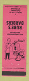 Matchbook Cover - Rube's Barbers Cheyenne WY