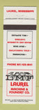 Matchbook Cover - LMF Laurel Machine Foundry Laurel MS
