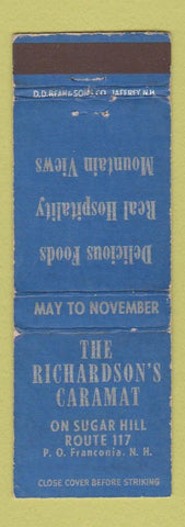 Matchbook Cover - Richardson's Caramat Franconia NH Restaurant WEAR