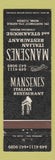 Matchbook Cover - Mansene's Italian Restaurant Miami FL