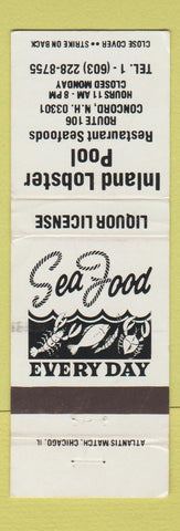Matchbook Cover - Inland Lobster Pool Concord NH