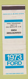 Matchbook Cover - 1973 Ford Countryside Springfield PA WEAR