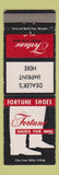 Matchbook Cover - Fortune Men's Shoes WEAR