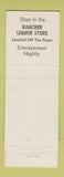 Matchbook Cover - The Rancher Jackson Hole WY