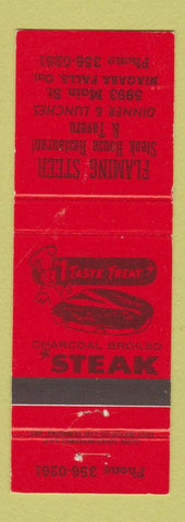 Matchbook Cover - Flaming Steer Steak House Niagara Falls ON