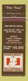 Matchbook Cover - Las Vegas City Employees Credit Union NV
