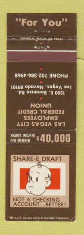 Matchbook Cover - Las Vegas City Employees Credit Union NV