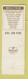 Matchbook Cover - Las Vegas City Employees Credit Union NV
