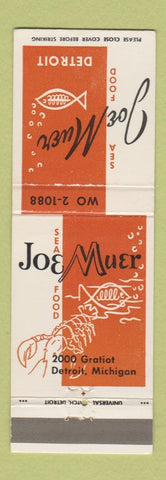 Matchbook Cover - Joe Muer Seafood Detroit MI