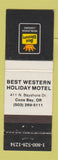 Matchbook Cover - Best Western Holiday Motel Coos Bay OR WEAR