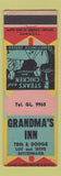 Matchbook Cover - Grandma's Inn Chicago? WEAR