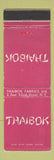 Matchbook Cover - Thaibok Fabrics New York City WEAR
