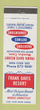 Matchbook Cover - Frank Davis Resort Moodus CT