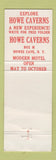 Matchbook Cover - Howe Caverns Cobleskill NY WEAR