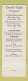 Matchbook Cover - David's Buffet Evendale Cincinnati OH