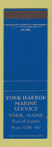 Matchbook Cover - Yark Harbor Marine Service York ME David Lusty