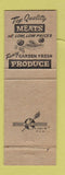 Matchbook Cover - Meatland Sunnybrook Farms Foods Salem NH grocery