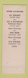 Matchbook Cover - Clark the Hatter Stores Stetson Hats Kansas City MO
