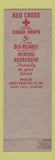 Matchbook Cover - Red Cross Cough Drops Candy Bros Manufacturing St Louis MO