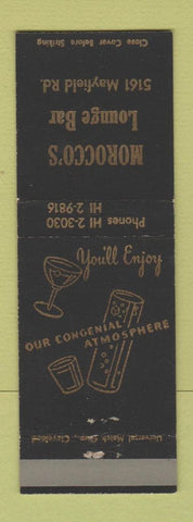 Matchbook Cover - Morocco's Lounge Bar Lyndhurst OH