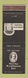 Matchbook Cover - Martha Washington Inn Abingdon VA