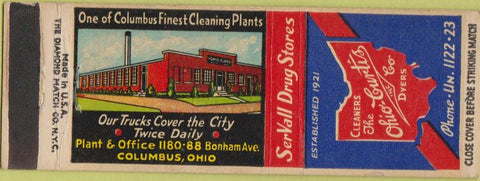 Matchbook Cover - Ohio Curtis Cleaners Columbus OH