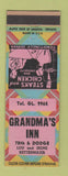 Matchbook Cover - Grandma's Inn Chicago? Rabbit squab