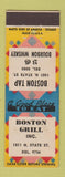 Matchbook Cover - Boston Grill Tap Chicago IL