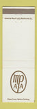 Matchbook Cover - MP AA Washington DC?
