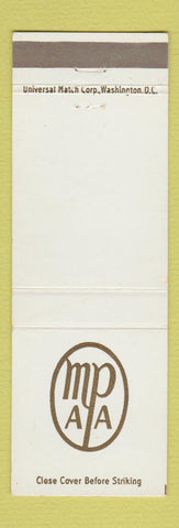 Matchbook Cover - MP AA Washington DC?