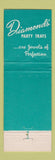 Matchbook Cover - Diamonds' Restaurants Cleveland? OH #1