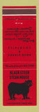 Matchbook Cover - Black Steer Steak House Superior WI