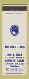 Matchbook Cover - Emil Trnka Real Estate Arthur Florine St Peter Le Sueur MO