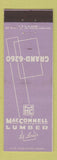 Matchbook Cover - MacConnell Lumber St Louis MO