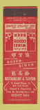 Matchbook Cover - R&S Restaurant Chicago IL ARROW