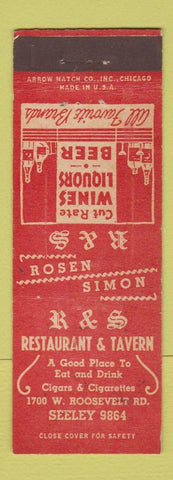 Matchbook Cover - R&S Restaurant Chicago IL ARROW