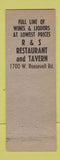 Matchbook Cover - R&S Restaurant Chicago IL ARROW