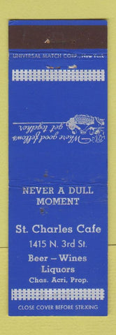Matchbook Cover - St Charles Cafe