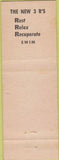 Matchbook Cover - Borrego Village Borrego Springs CA cactus