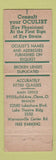 Matchbook Cover - Precision Optical Cleveland OH