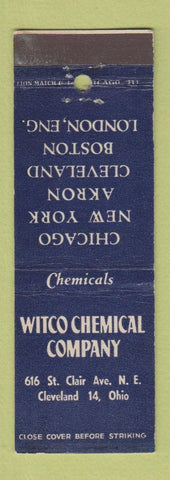 Matchbook Cover - Witco Chemical Company Cleveland OH