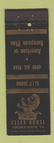 Matchbook Cover - Essex House Virginia Beach VA