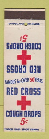 Matchbook Cover - Red Cross Cough Drops St Louis MO Candy Bros