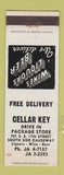 Matchbook Cover - Cellar Key Liquor Fort Lauderdale FL WEAR