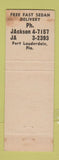 Matchbook Cover - Cellar Key Liquor Fort Lauderdale FL WEAR
