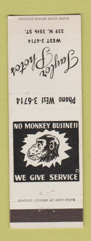 Matchbook Cover - Taylor Photos Monkey WEAR