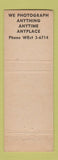 Matchbook Cover - Taylor Photos Monkey WEAR