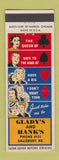 Matchbook Cover - Glady's and Hank's WEAR