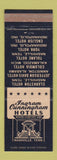 Matchbook Cover - Ingram Cunningham Hotels Nashville TN